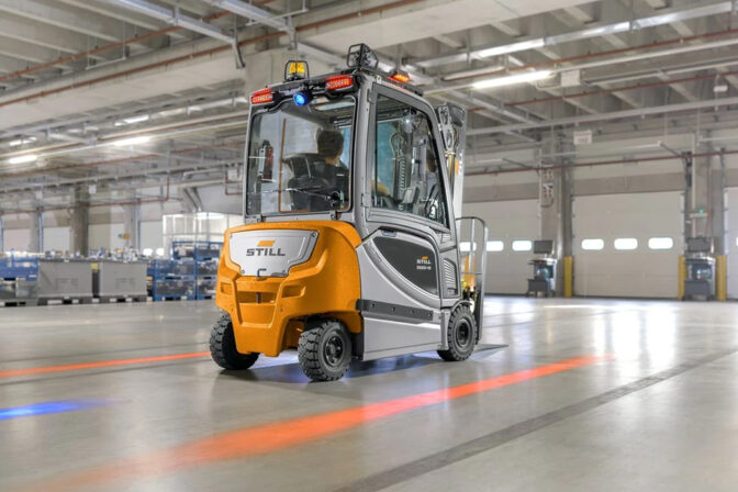 Safe indoor operations with O.rentals electric forklifts in UAE