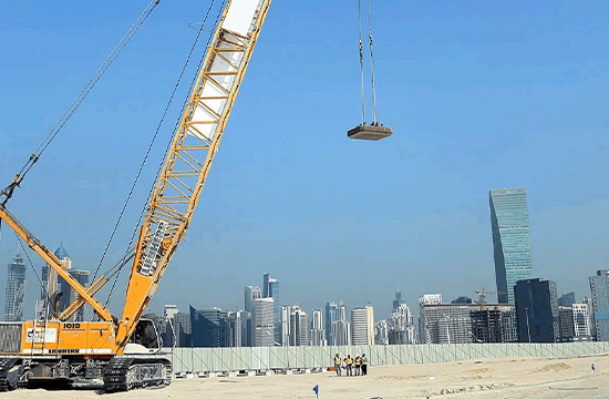 Crane Rental Dubai for Dynamic Soil Compaction | O.Rentals